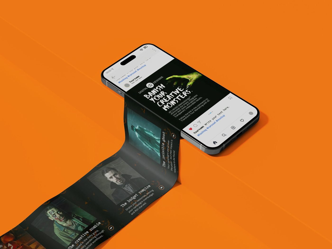 D2 Digital Carousel Campaign Mockup