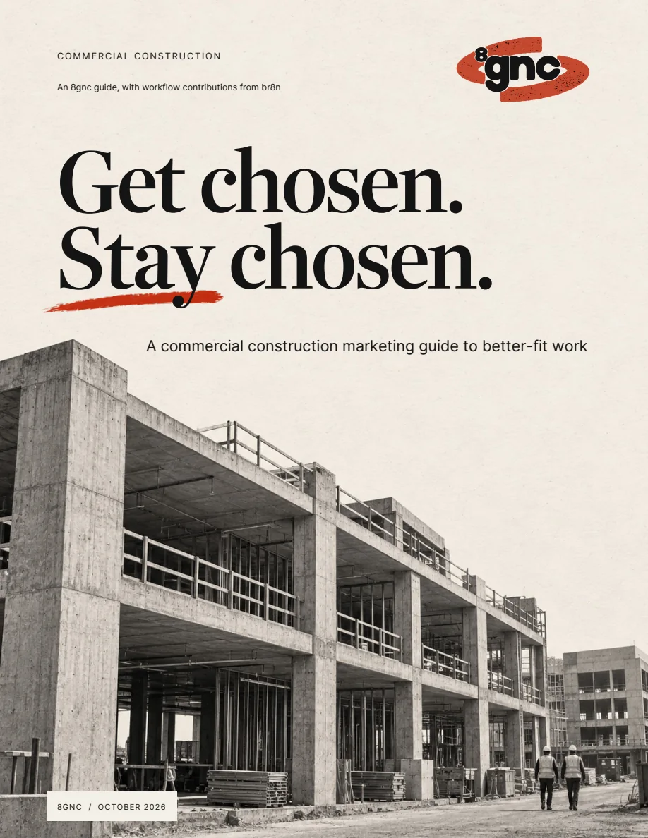 Get chosen. Stay chosen. — Construction Marketing Guide cover