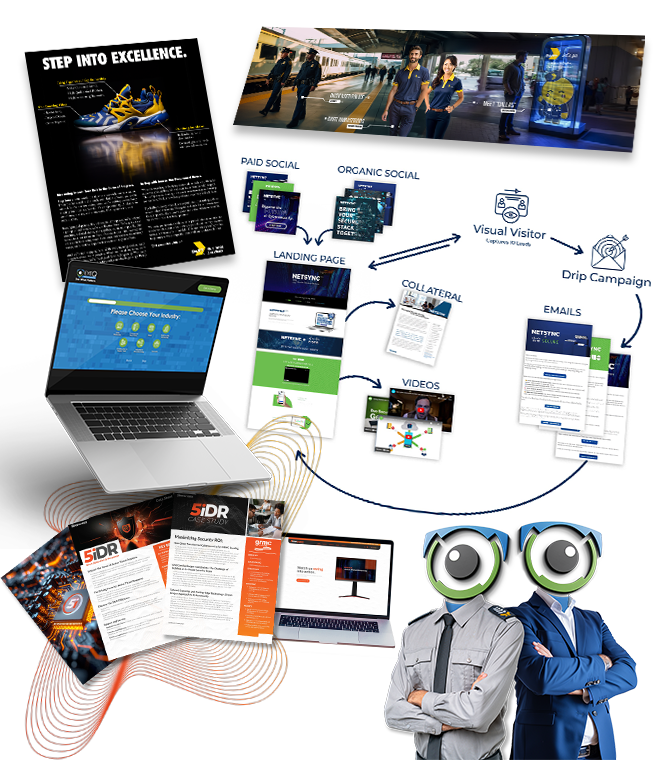 Examples of 8gnc work across campaigns, digital experiences, content, email, and video