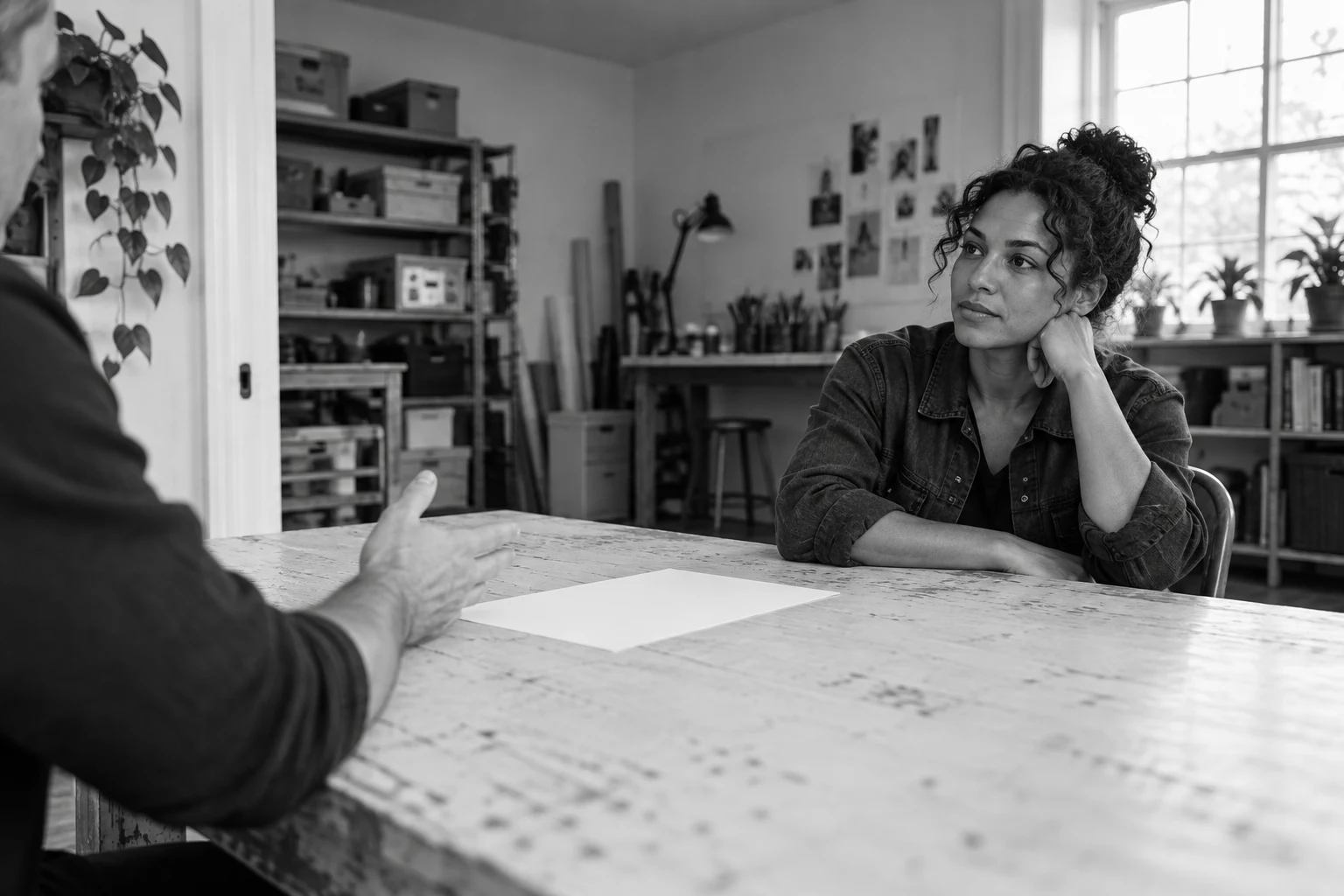 A conversation around the work.