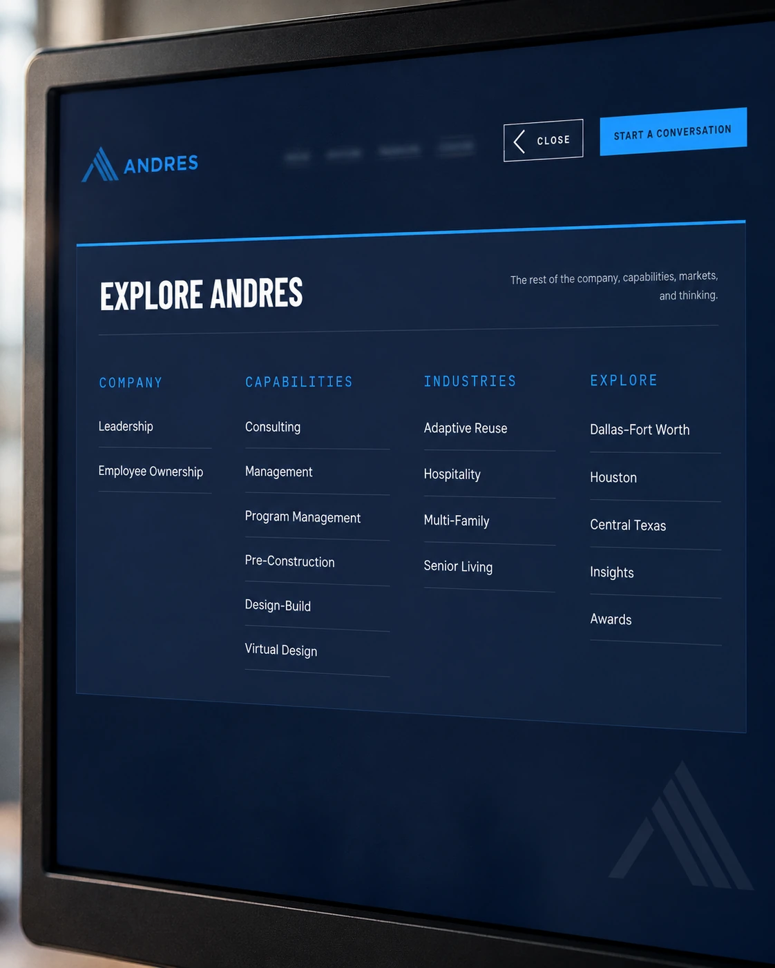 ANDRES: navigation in focus.