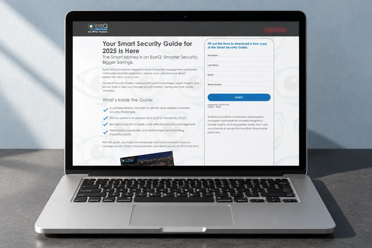 Smart Security Guide / laptop for EyeQ Monitoring.