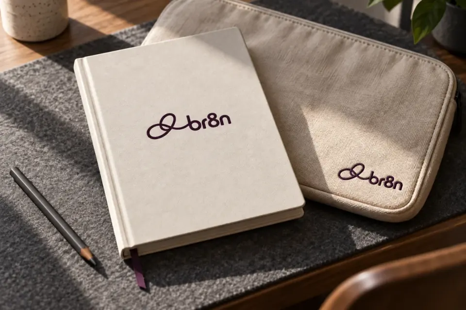 Working notebook and canvas sleeve for br8n.