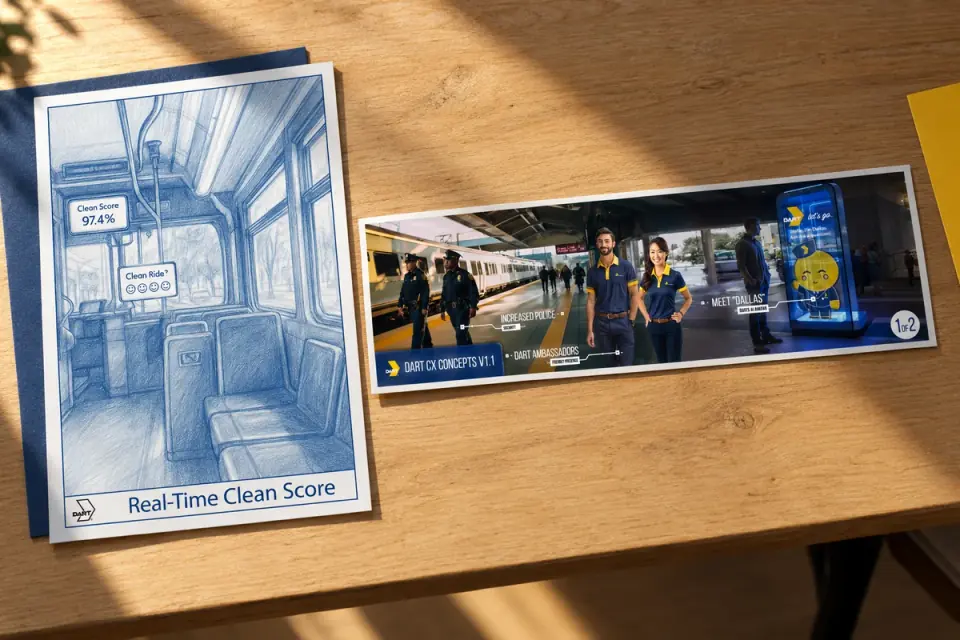 CX / loose-sheet design process for DART.