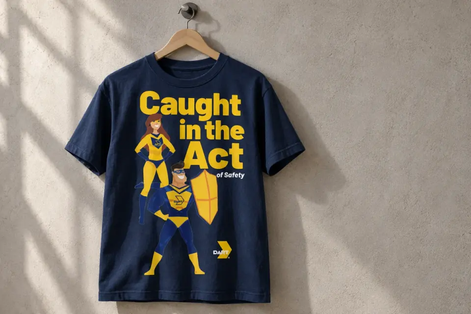 Safety superheroes / cotton apparel concept for DART.