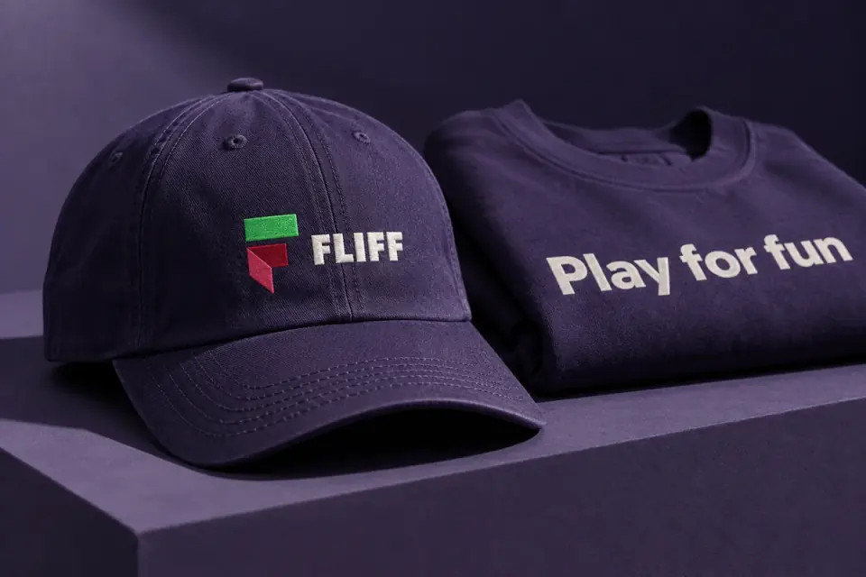 The wordmark / embroidered cap for Fliff.